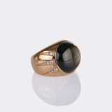 Star Sapphire Ring with Diamonds - image 2