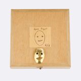 Limited Gold Pendant 'Tête ou Tête ovale' by Pierre Hugo - image 2