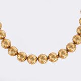 Goldcollier mit Paar Ohrstecker - Bild 2