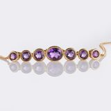 Amethyst Necklace with Pair of Earstuds - image 2