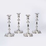 A Set of Four Edwardian Candlesticks
