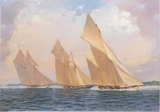 Die Meteor in einer Regatta