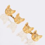 Fine Pair of English Cufflinks 'Fox' by Hancocks London - image 2