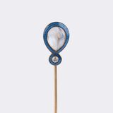 Antique Russian Needle with Moonstone and Diamond