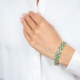 Feines Smaragd Brillant Armband - Bild 3