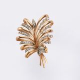 Vienna Diamond Flower Brooch - image 1
