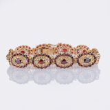Gold Bracelet with Garnets - image 1
