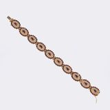 Gold Bracelet with Garnets - image 2