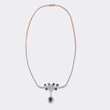 Sapphire-Diamond Necklace - image 2
