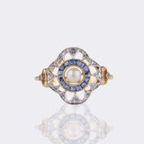 Pearl Diamond Ring - image 1