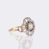 Pearl Diamond Ring - image 2