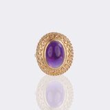 Amethyst Gold Ring - image 2