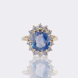 Sapphire Diamond Ring - image 1