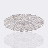 Art-déco Diamond Brooch - image 1