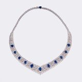 High-Carat Gala-Necklace withSapphires and Diamonds - image 1