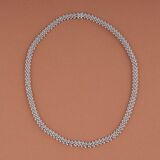 Hochkarätiges Brillant Collier - Bild 1