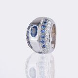 Sapphire-Diamond Bandring - image 3