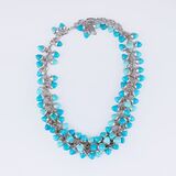 Mikado Flamenco Turquoise Necklace 'Three Shades of Persian Turquoise' - image 1