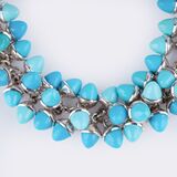 Mikado Flamenco Turquoise Necklace 'Three Shades of Persian Turquoise' - image 2