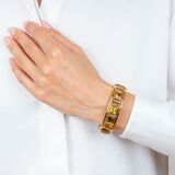 Curriculum Vitae Bangle Bracelet 'Rainforest' with coloured Gemstones - image 5