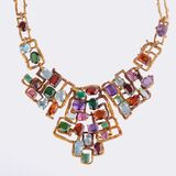 Extraordinary, highcarat Vintage Gemstone Necklace - image 1