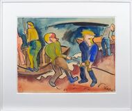 Fishermen on the Beach - image 2