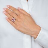 an Elegant Pink Tourmaline Diamond Ring - image 3