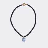 Topaz Pendant with Cord Necklace - image 2