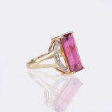 Tourmaline Diamond Ring - image 2