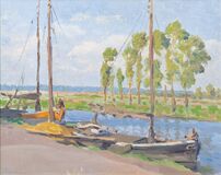 Kähne auf der Este - Bild 1