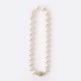 Southsea Pearl Necklace with Diamond Clasp - image 2