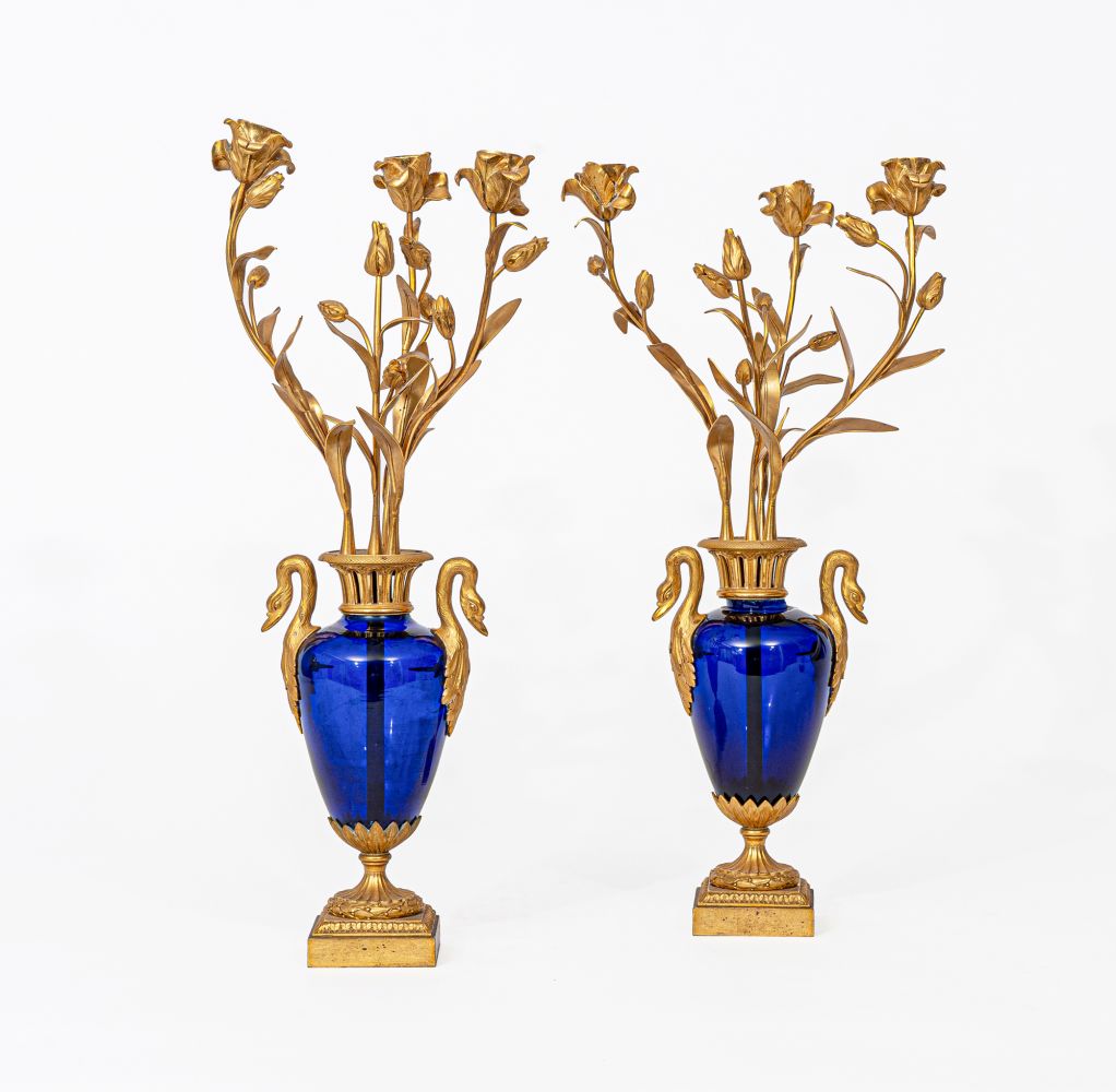 A Pair Napoleon III Vase Decorations