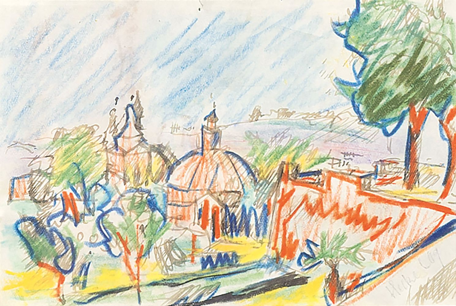 Dancer and Italian Town - image 3