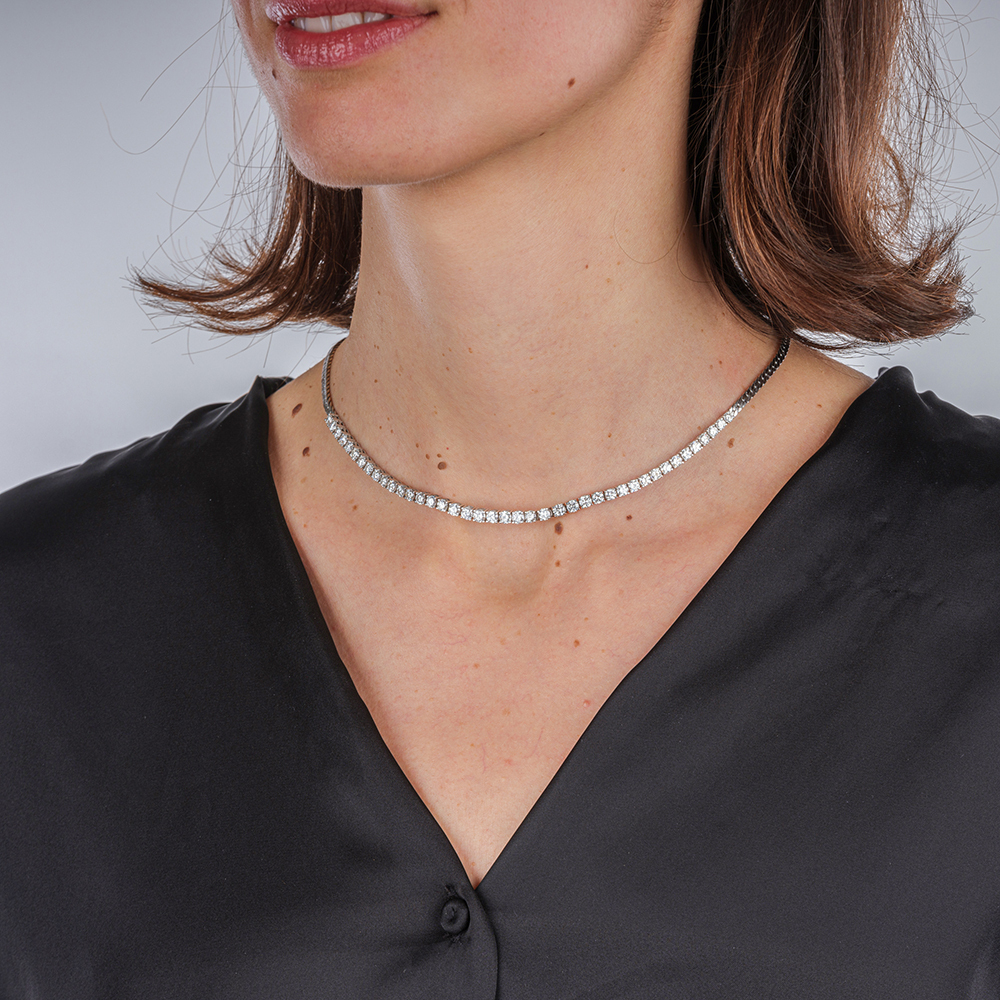 Brillant Rivière Collier - Bild 2