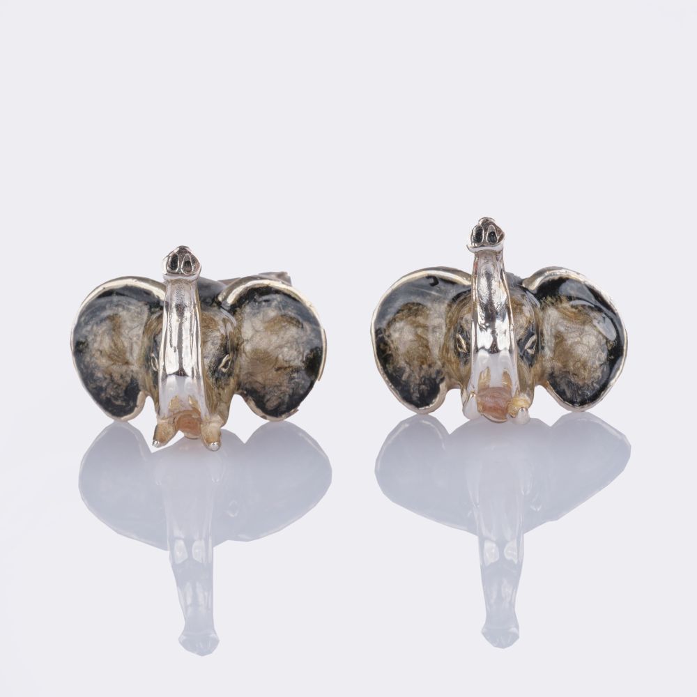 Pair of Cufflinks 'Elephant'