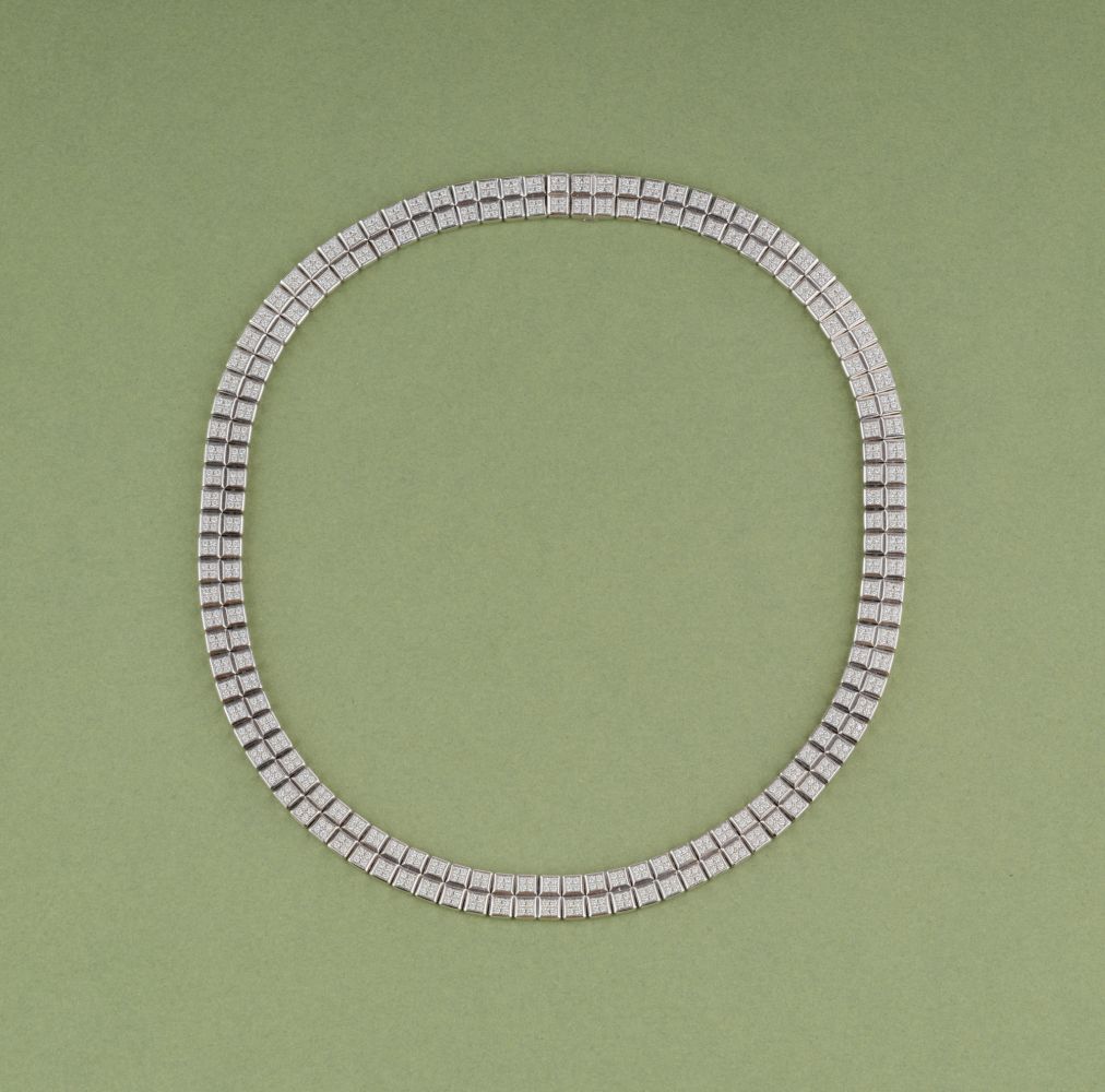 Iconic Diamond Necklace 'Ice Cube'