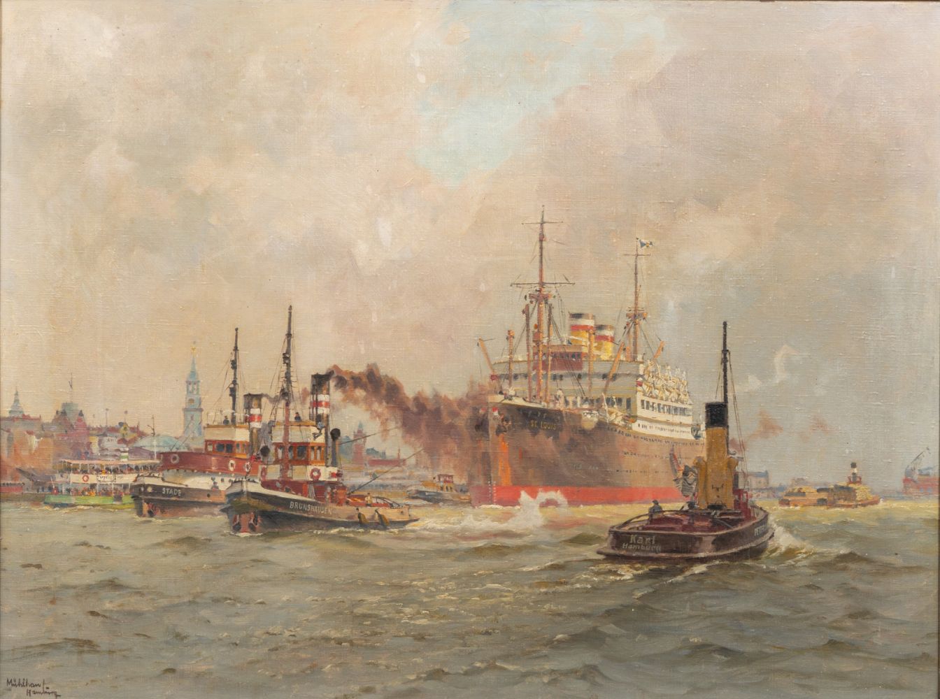 St. Louis in the Port of Hamburg