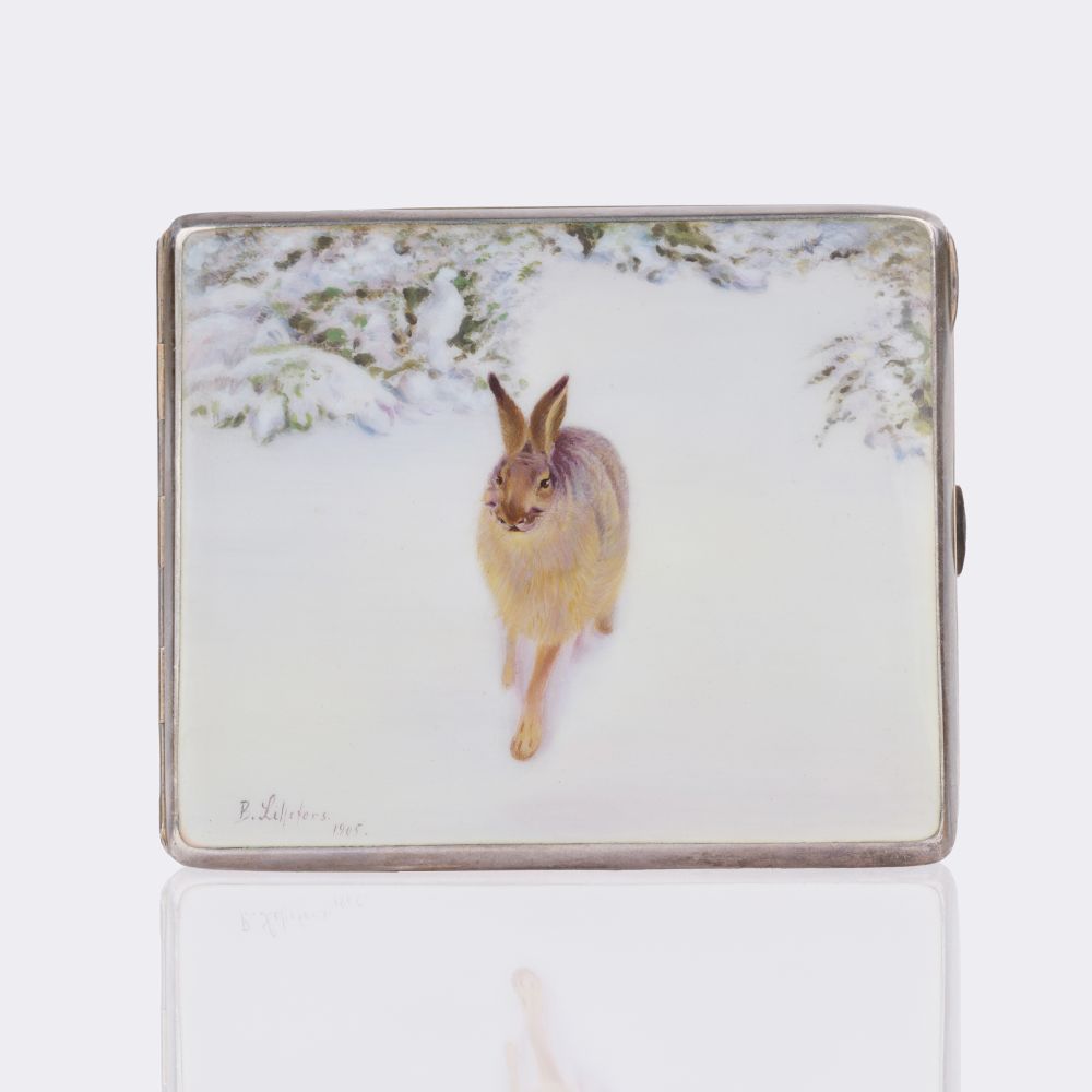 Cigarette Case with painting 'Rabbit'