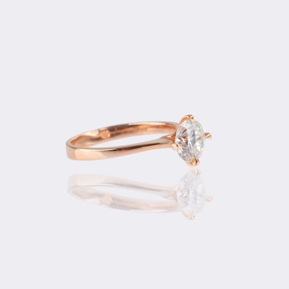 Diamond Solitaire Ring - image 2