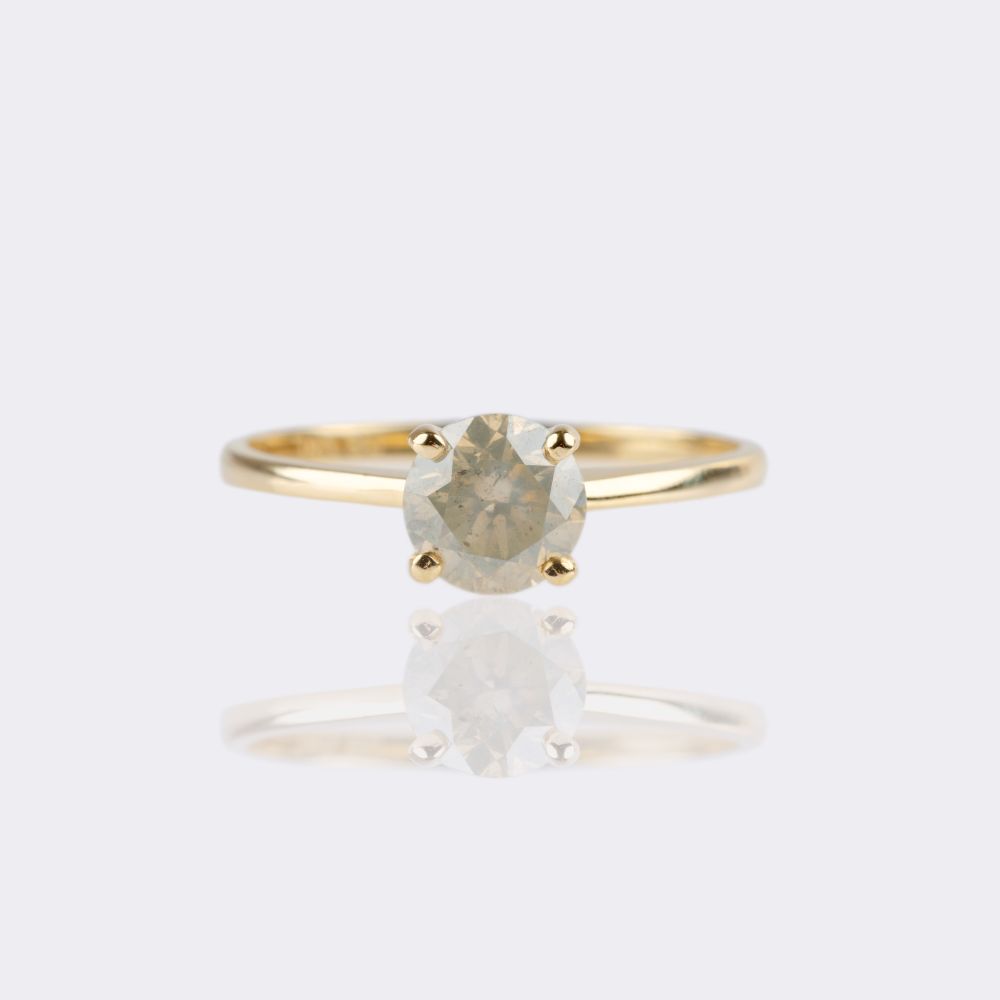 Solitaire Fancy Diamond Ring