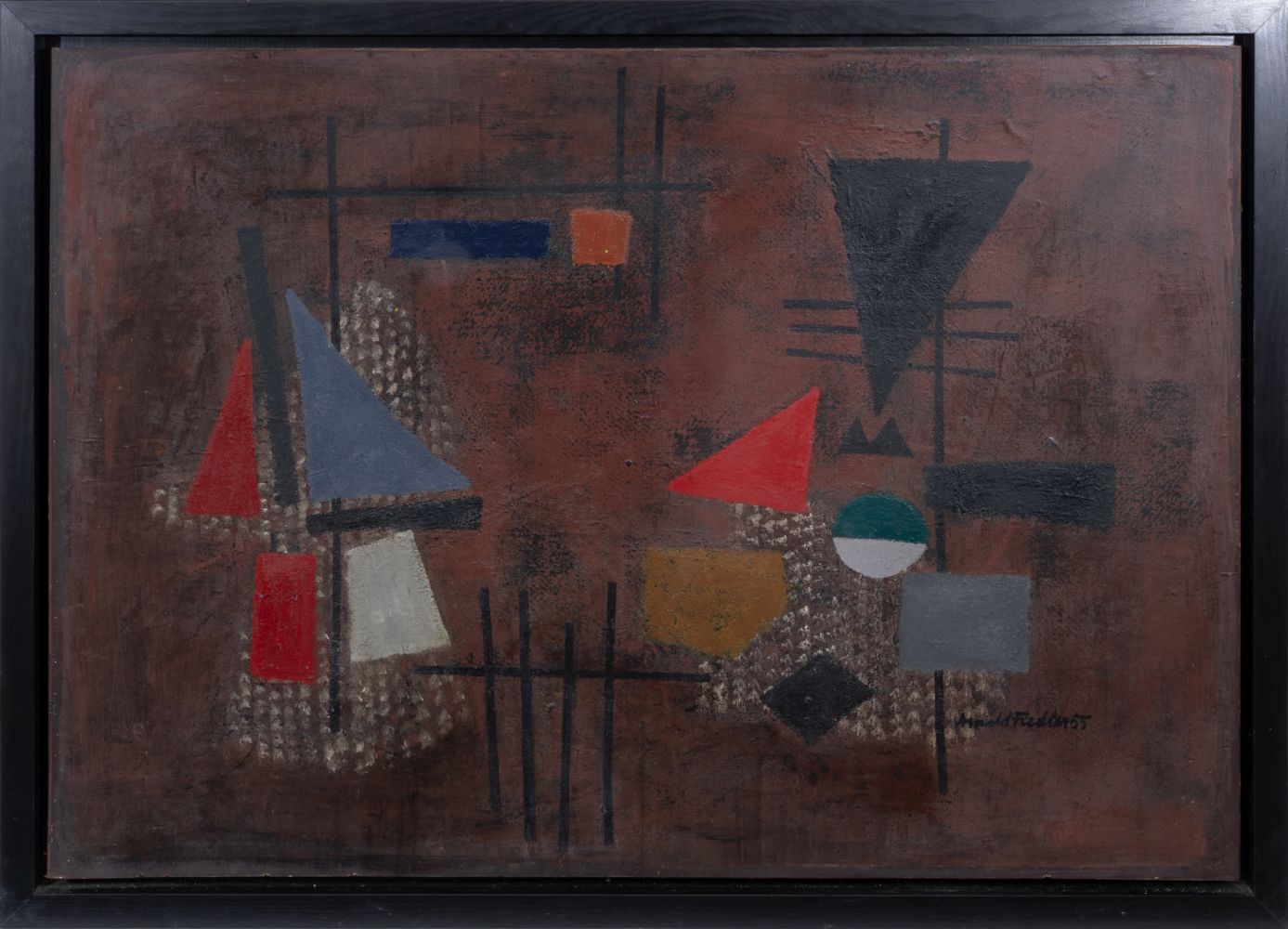 Composition on brown background - image 2