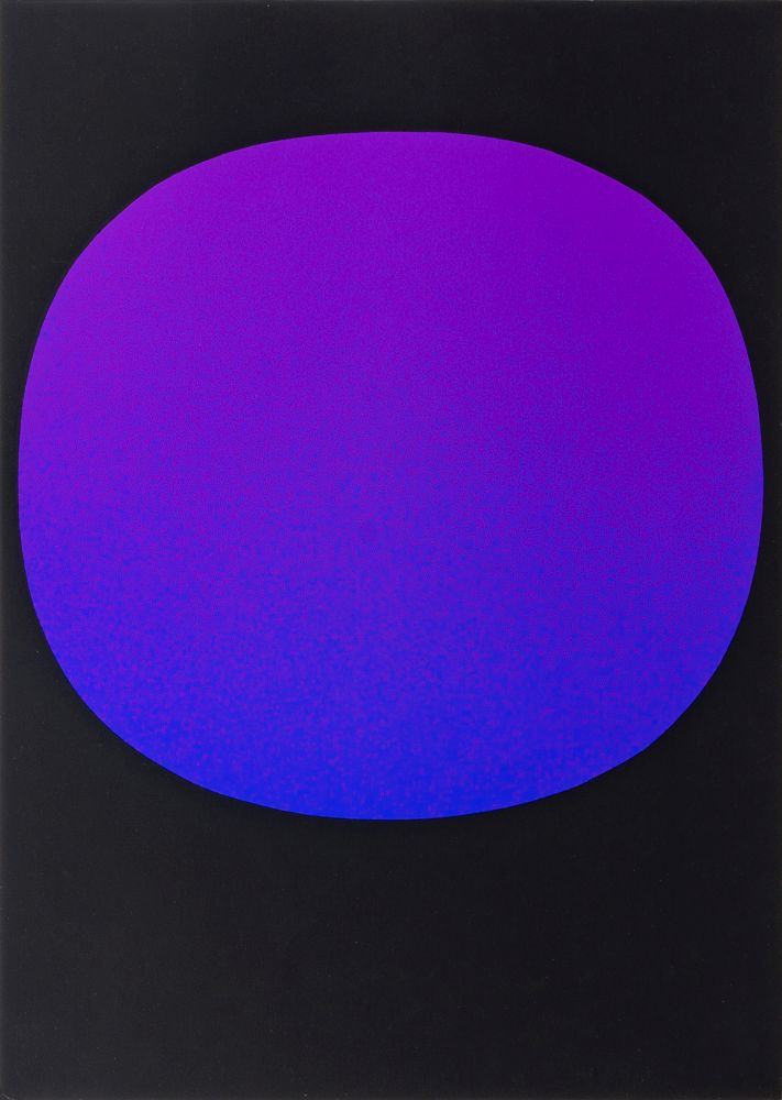 Blue Violet Circle on Black