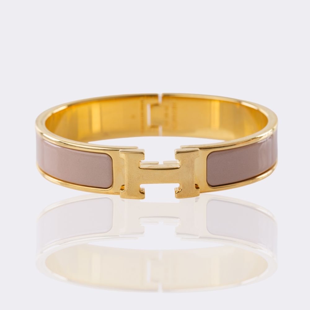 Bangle Bracelet Clic Clac H Marron Glacé