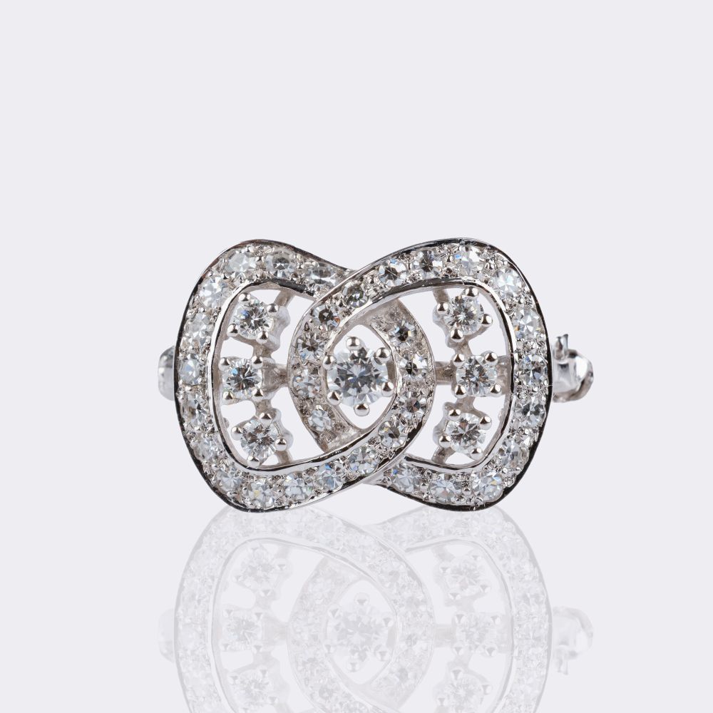 Dainty Diamond Brooch