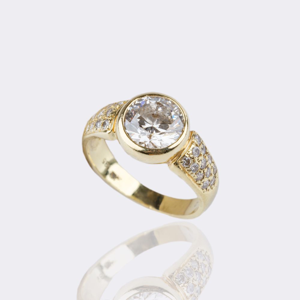 Solitaire Band Ring - image 3