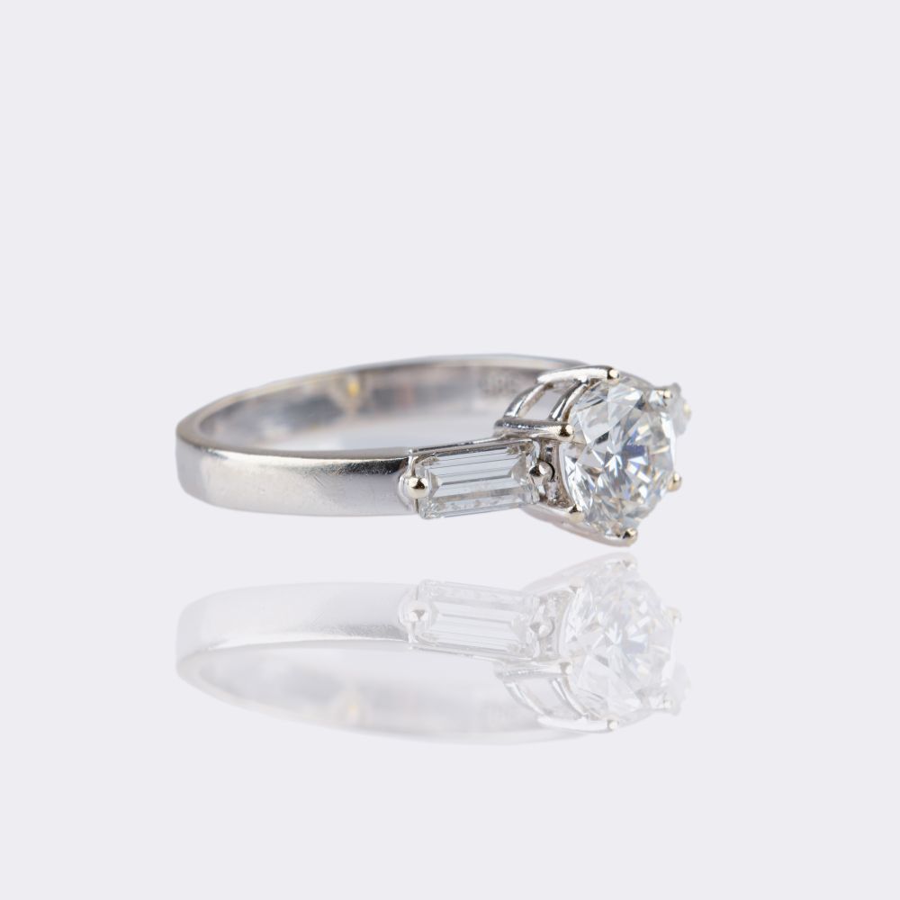 Solitaire Diamond Ring - image 2