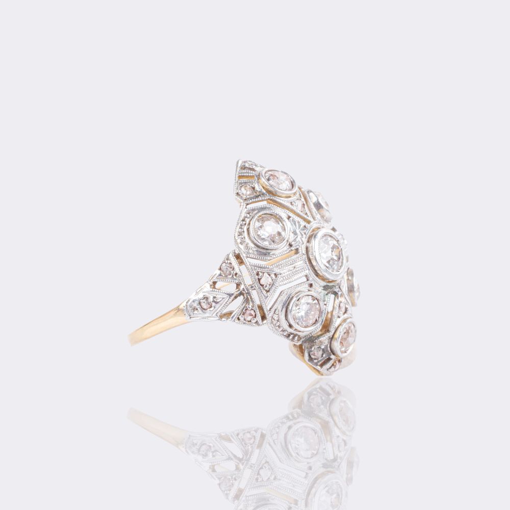 Art-déco Diamond Ring - image 2