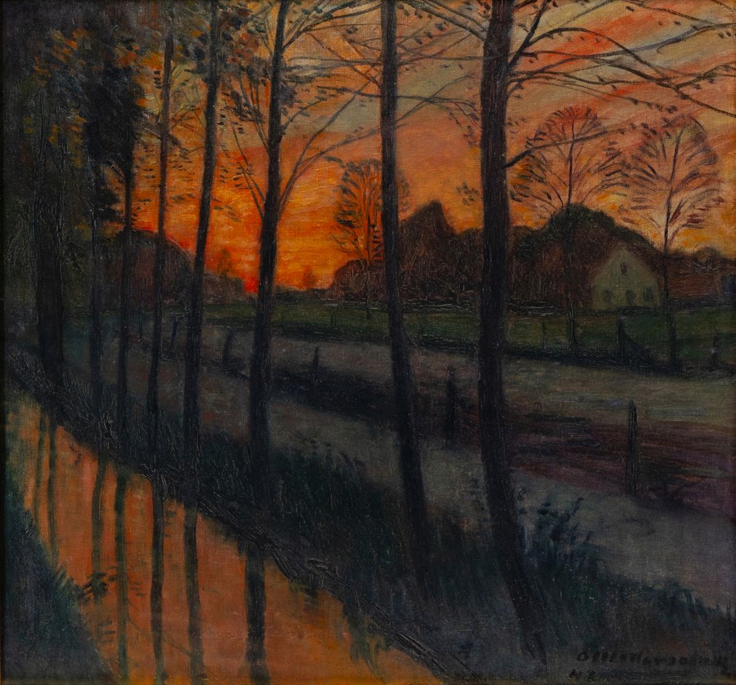 Landscape in the evening