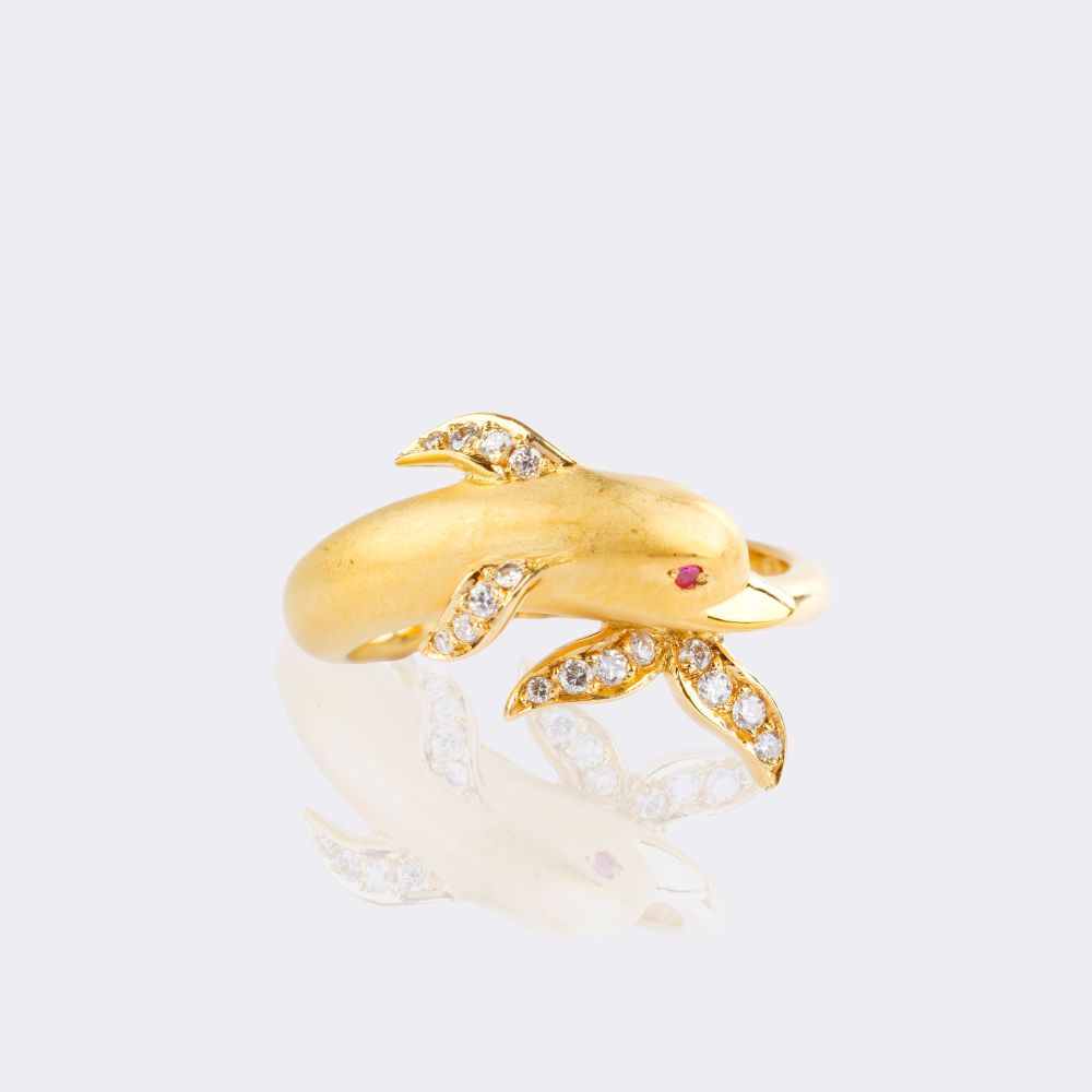 Diamond Ring 'Dolphin'