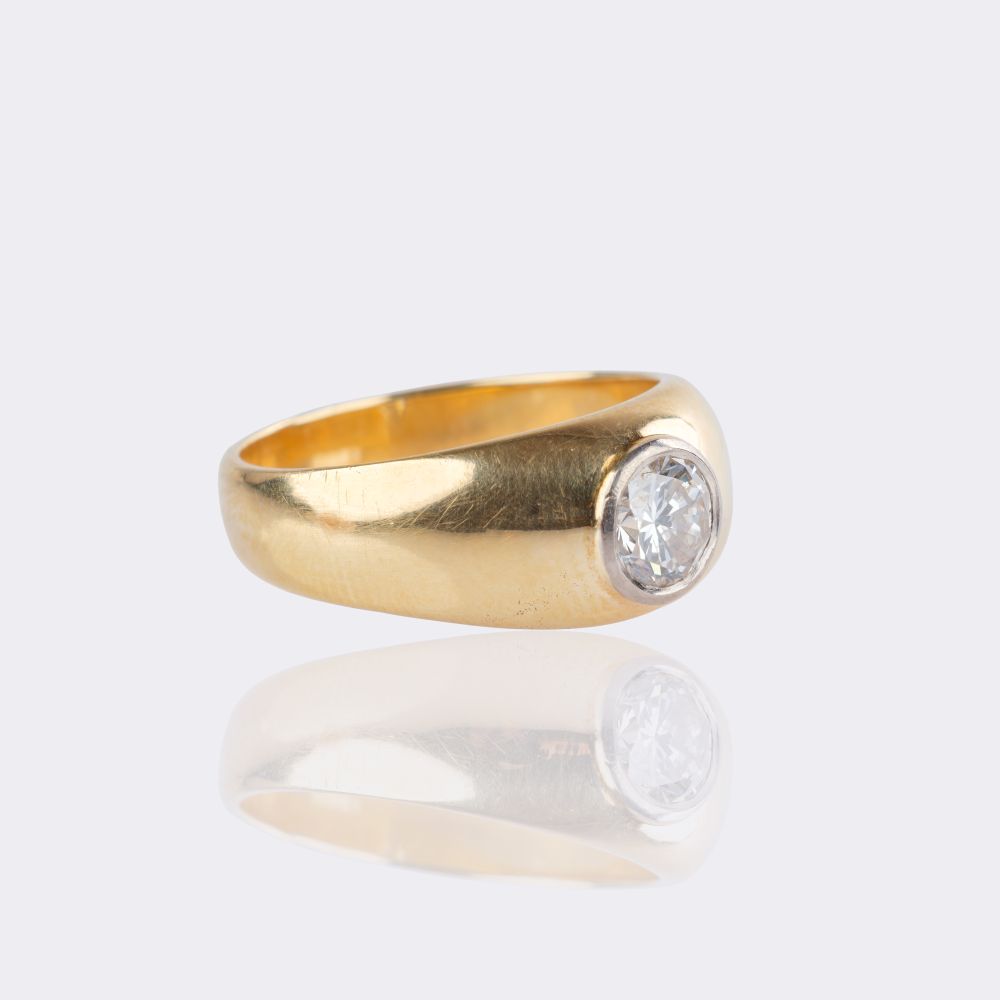 Solitaire Band Ring - image 2